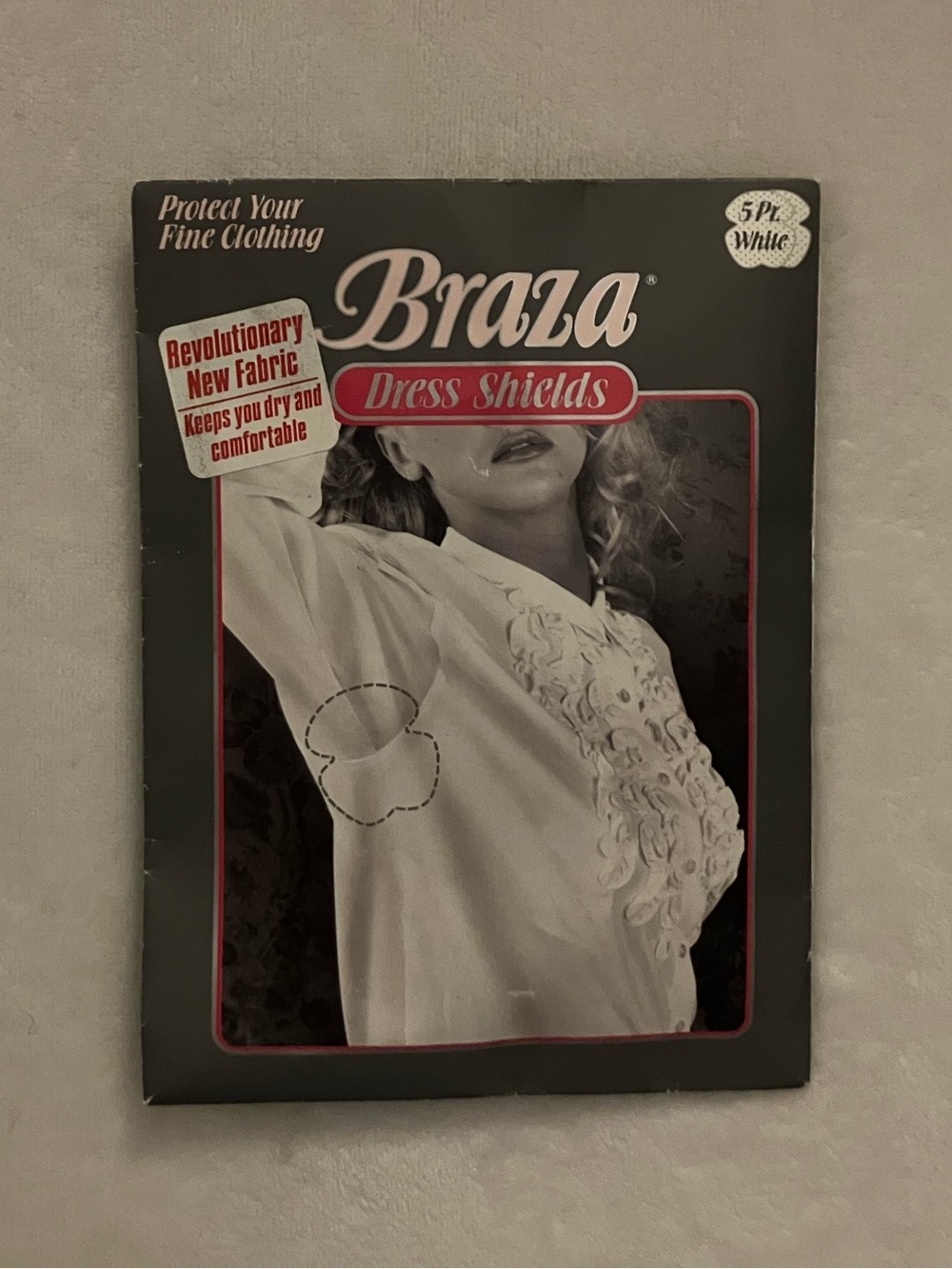 Vintage Braza White Dress Shields - Four Pairs Underarm Protectors
